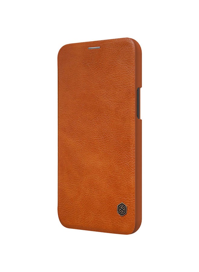 Nillkin Durable Slim Flip Wallet Protective Case Cover For Apple iPhone 12 Pro Brown - Image 3