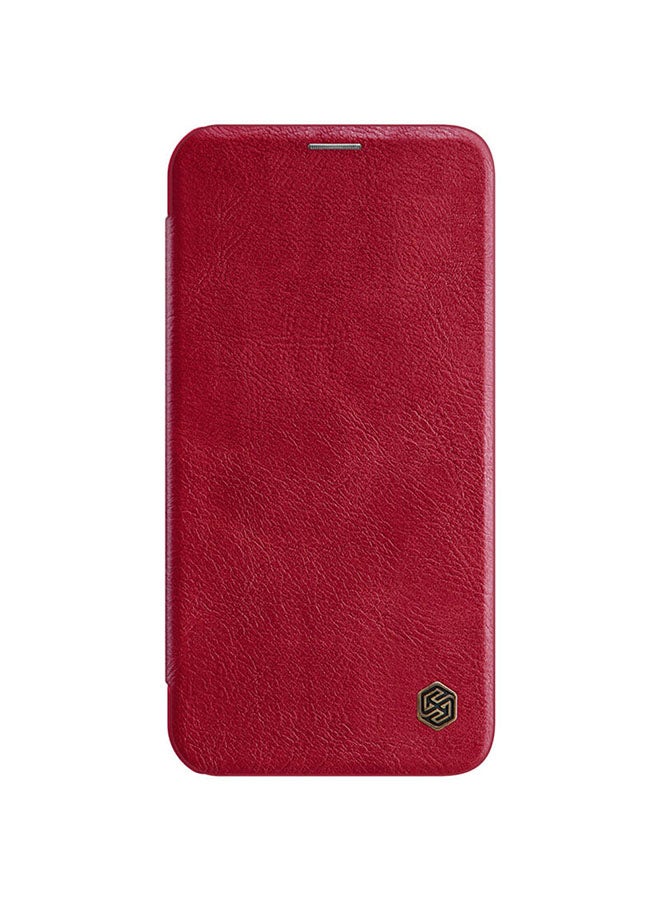Nillkin Durable Slim Flip Wallet Protective Case Cover For Apple iPhone 12 Pro Red - Image 2