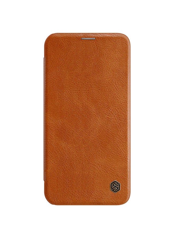 Nillkin Durable Slim Flip Wallet Protective Case Cover For Apple iPhone 12 Pro Brown - Image 2