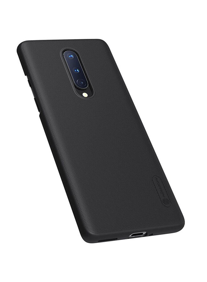 Nillkin Super Frosted Shield Hard Protective Case Cover With Stand For OnePlus 8 Black - Image 2
