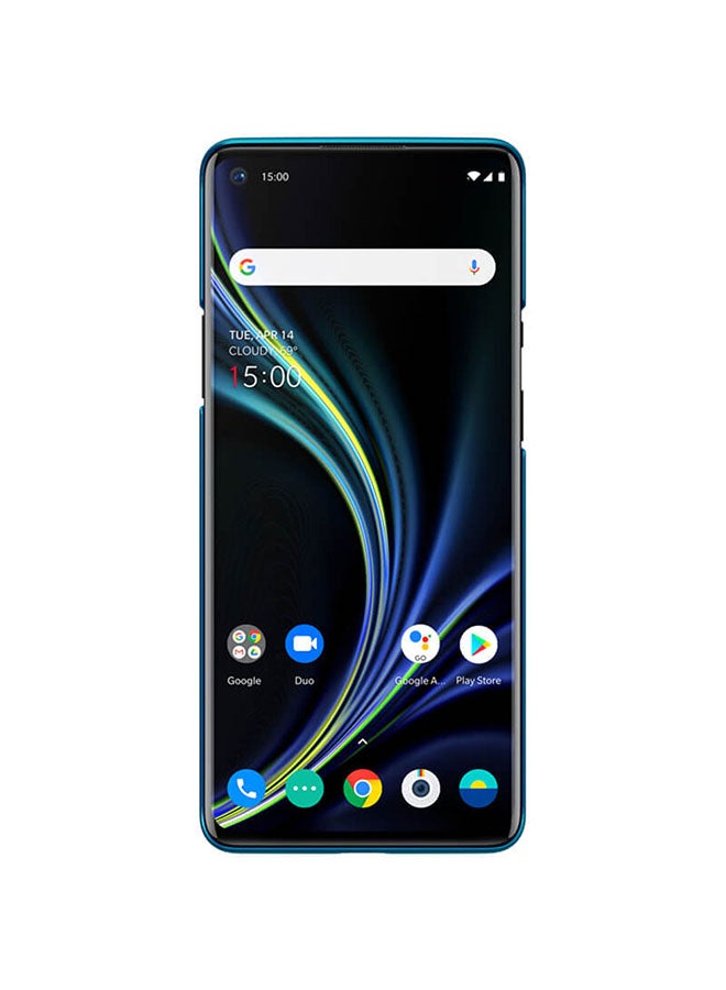 Nillkin Super Frosted Shield Hard Protective Case Cover With Stand For OnePlus 8 Pro Blue - Image 2
