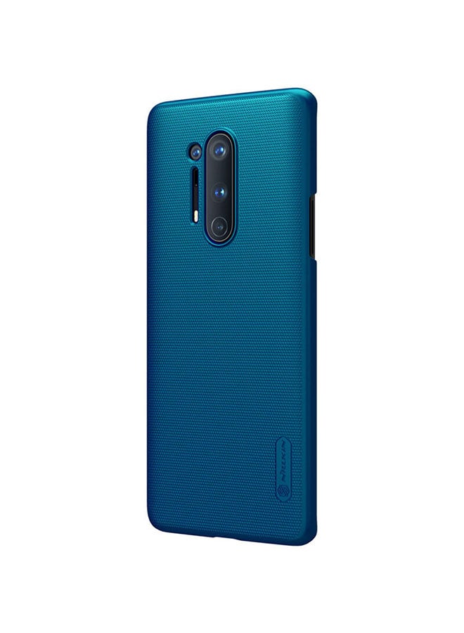 Nillkin Super Frosted Shield Hard Protective Case Cover With Stand For OnePlus 8 Pro Blue - Image 3