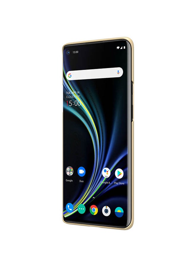 Nillkin Super Frosted Shield Hard Protective Case Cover With Stand For OnePlus 8 Pro Gold - Image 4