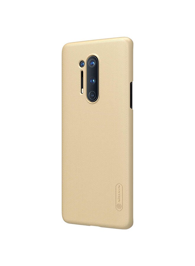 Nillkin Super Frosted Shield Hard Protective Case Cover With Stand For OnePlus 8 Pro Gold - Image 5