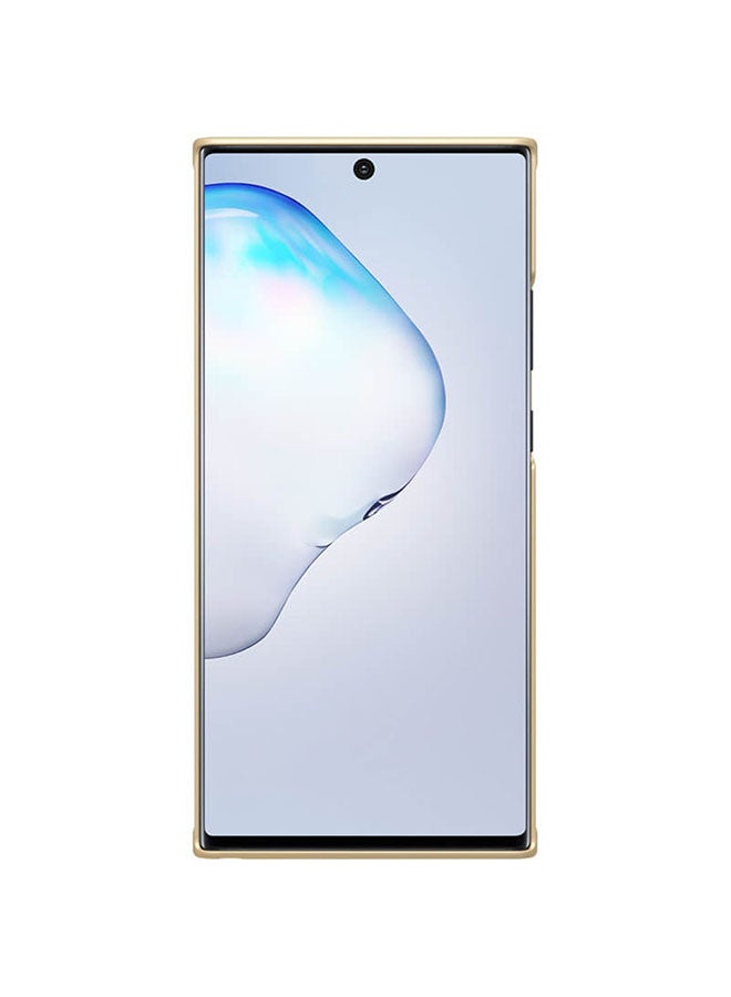 Nillkin Super Frosted Shield Hard Phone Case Cover With Stand For Samsung Galaxy Note 20 Ultra 5G Gold - Image 2