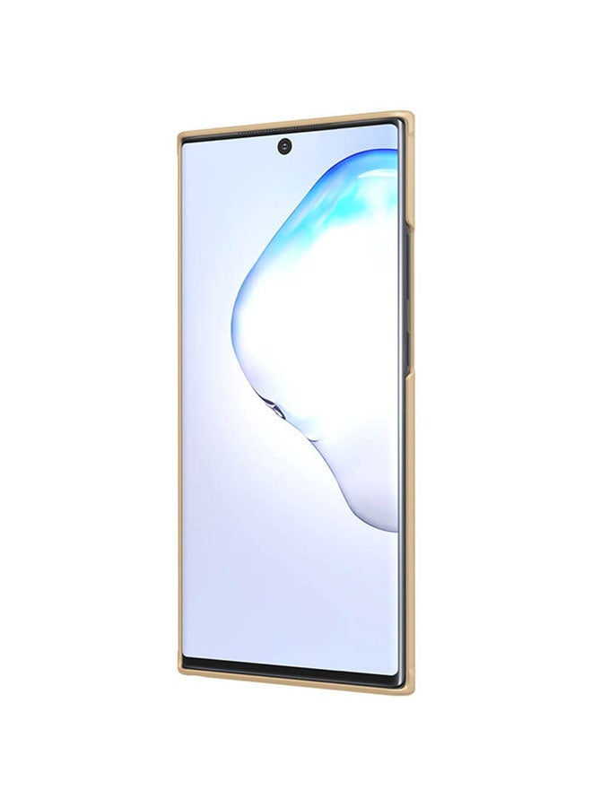 Nillkin Super Frosted Shield Hard Phone Case Cover With Stand For Samsung Galaxy Note 20 Ultra 5G Gold - Image 3