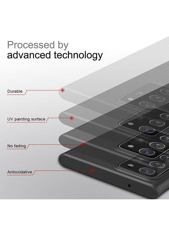 Nillkin Super Frosted Shield Hard Phone Case Cover With Stand For Samsung Galaxy Note 20 Ultra 5G Gold - Image 4