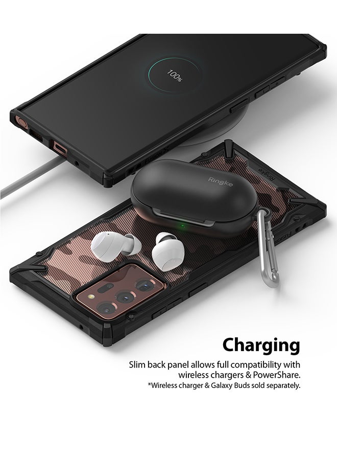 Ringke Hard Fusion-X Ergonomic Shock Absorption Bumper Case Cover For Samsung Galaxy Note 20 Ultra Camo Black  - Image 4