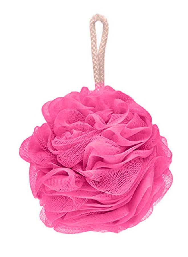 ليفة أستحمام بتصميم كرة شبكية . وردي 6بوصة