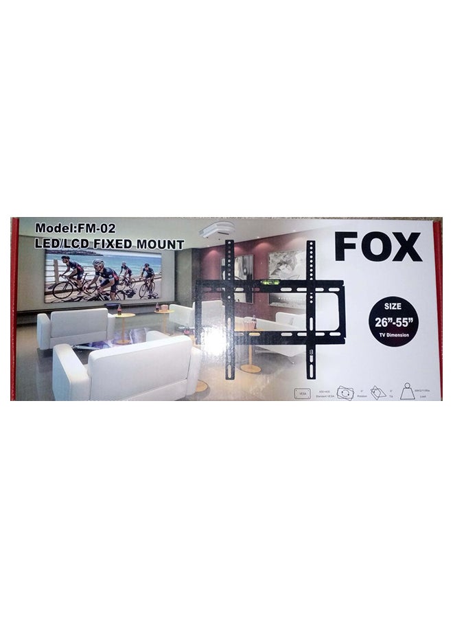 Fox TV Wall Mount Bracket Black  - Image 2