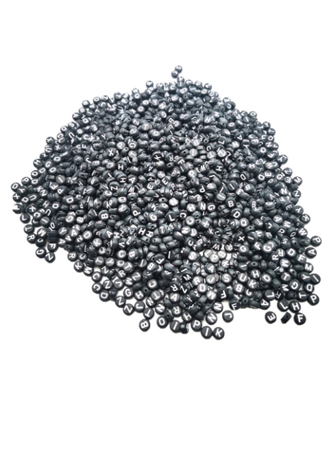 asmat 1000-Piece DIY Crafting Round Alphabet Letters Spacer Bead Set - Image 1