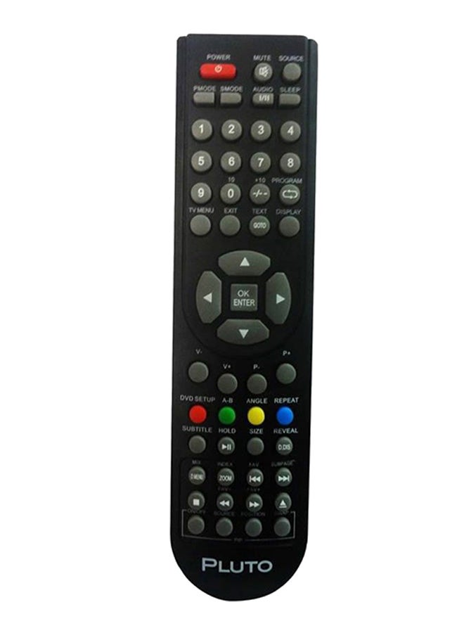 Pluto Replacement Remote Control For TV Black 