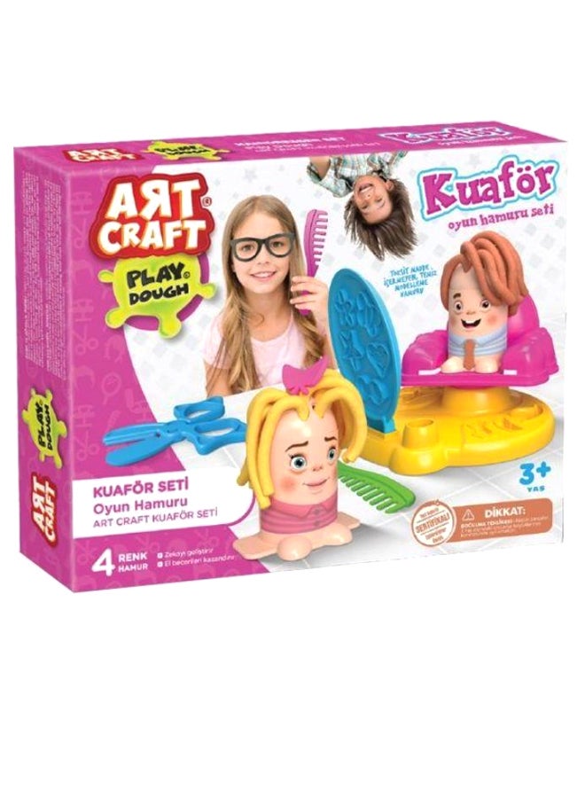 Art Craft 9-Piece Kuafor Hairdresser Play Dough Set  - Image 1