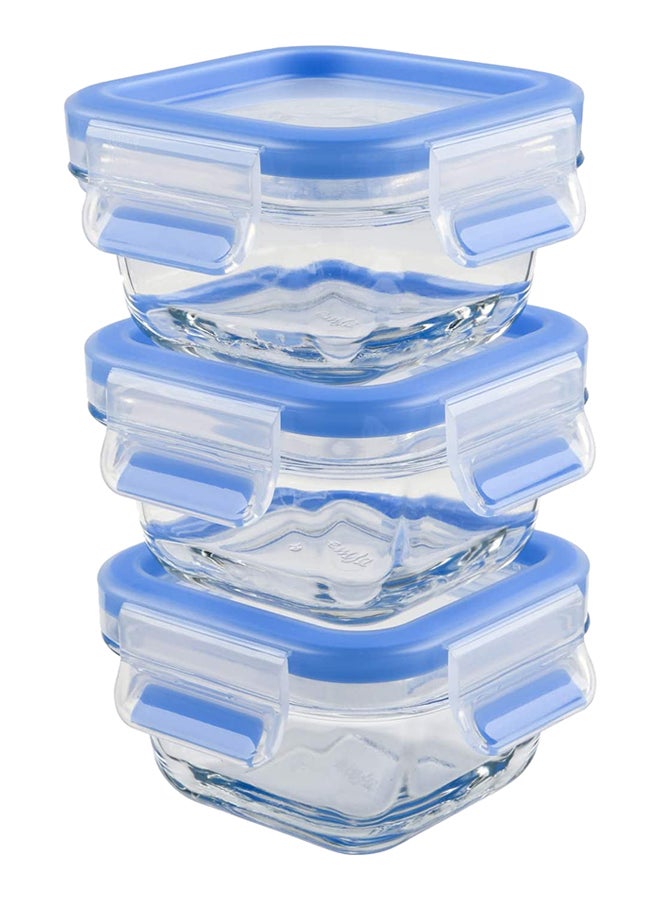 Manual Chopper Baby Food On-The-Go Bundle Convenient 900ml Manual Chopper Plastic, K1320404 + 3Pcs Food Saver Set, Glass, N1050410 Multicolour 900ml