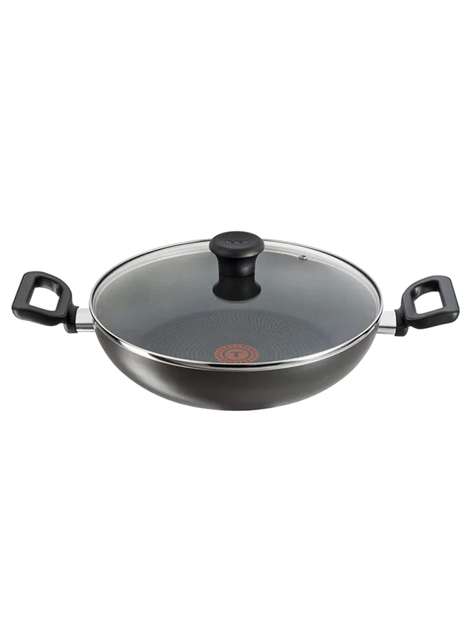 تيفال Delicia 24Cm Kadai / Cooking Pot With Lid, Aluminum Non-Stick