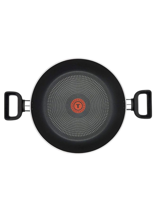 Tefal Delicia 24Cm Kadai / Cooking Pot With Lid, Aluminum Non-Stick Black/Clear 24cm  - Image 3