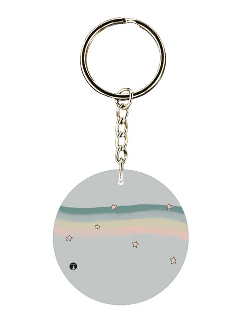 Star Printed Keychain