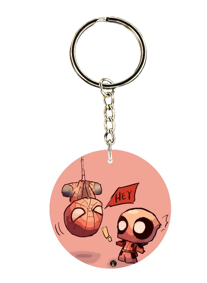 بي بي سلسلة مفاتيح بطبعة رسومات كرتونية ظريفة