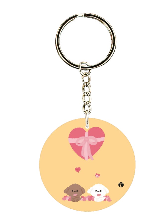 بي بي سلسلة مفاتيح بطبعة رسومات كرتونية ظريفة