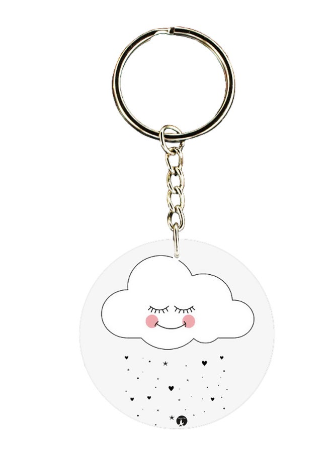 BP Cute Cloud Printed Keychain