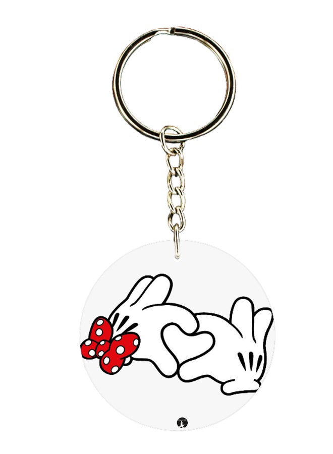 BP Disney Mini Mouse Hand Printed Keychain