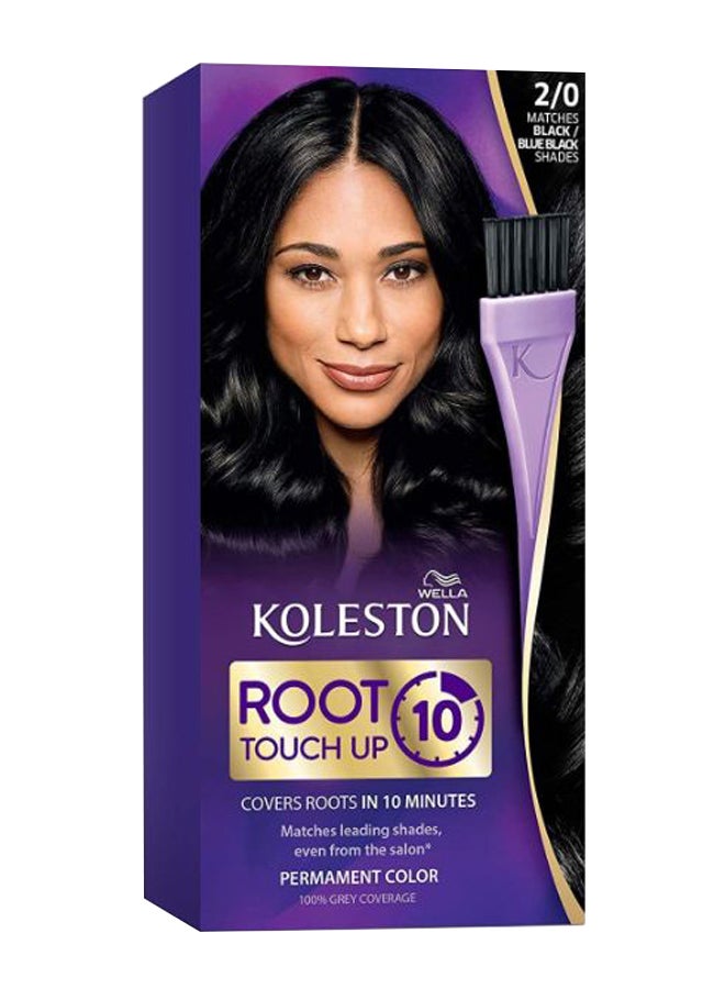 ويلا كريم صبغة الشعر الدائمة كوليستون روت تاتش أب للجذور أسود أزرق 2/0 - Image 1