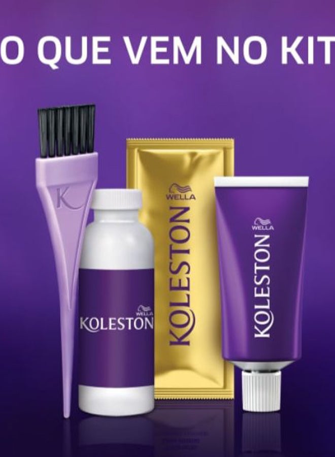 ويلا كريم صبغة الشعر الدائمة كوليستون روت تاتش أب للجذور أسود أزرق 2/0 - Image 2