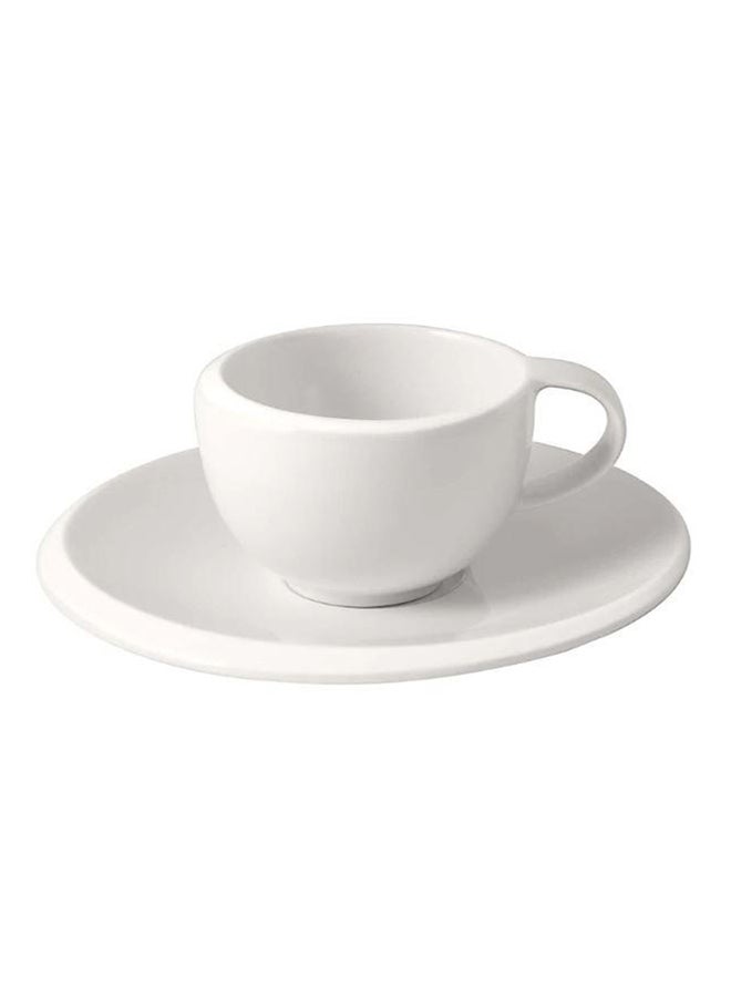 Villeroy & Boch - 12-Piece New Moon Espresso Cup With Saucer Set White - Image 1