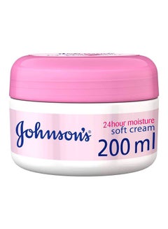Johnson's 24-Hour Moisture Soft Cream 200ml  - Image 1