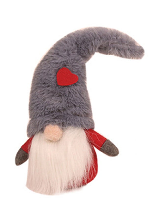 Beauenty Decorative Forester Ornament Grey/White/Red 28x10cm  - Image 1