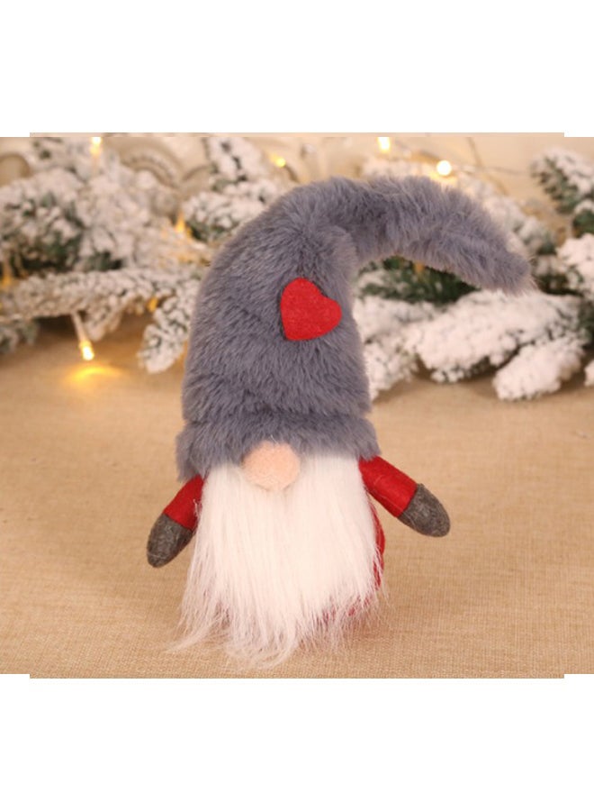 Beauenty Decorative Forester Ornament Grey/White/Red 28x10cm  - Image 3