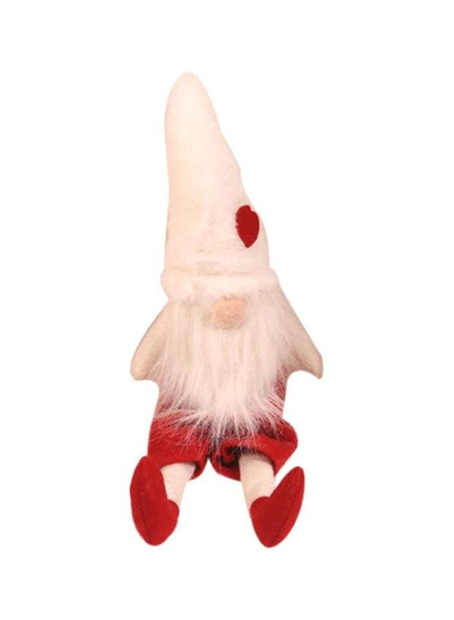 Beauenty Decorative Old Person Plush Ornament White/Red 37x10cm  - Image 1