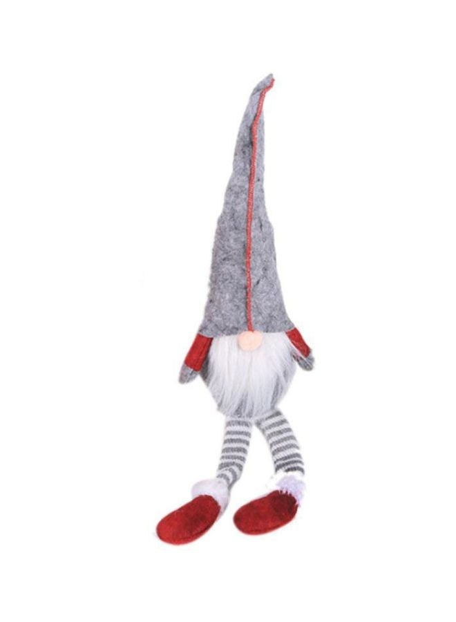 Beauenty Decorative Old Person Long Legs Figurine Grey/Red/White 20x10cm - Image 1