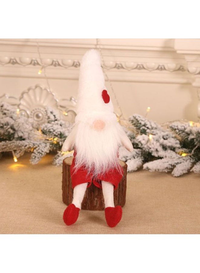 Beauenty Decorative Old Person Plush Ornament White/Red 37x10cm  - Image 2