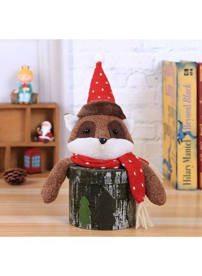 بيوينتي علبة هدايا مزينة بتصميم سنجاب أحمر/ بني/ أخضر - Image 2