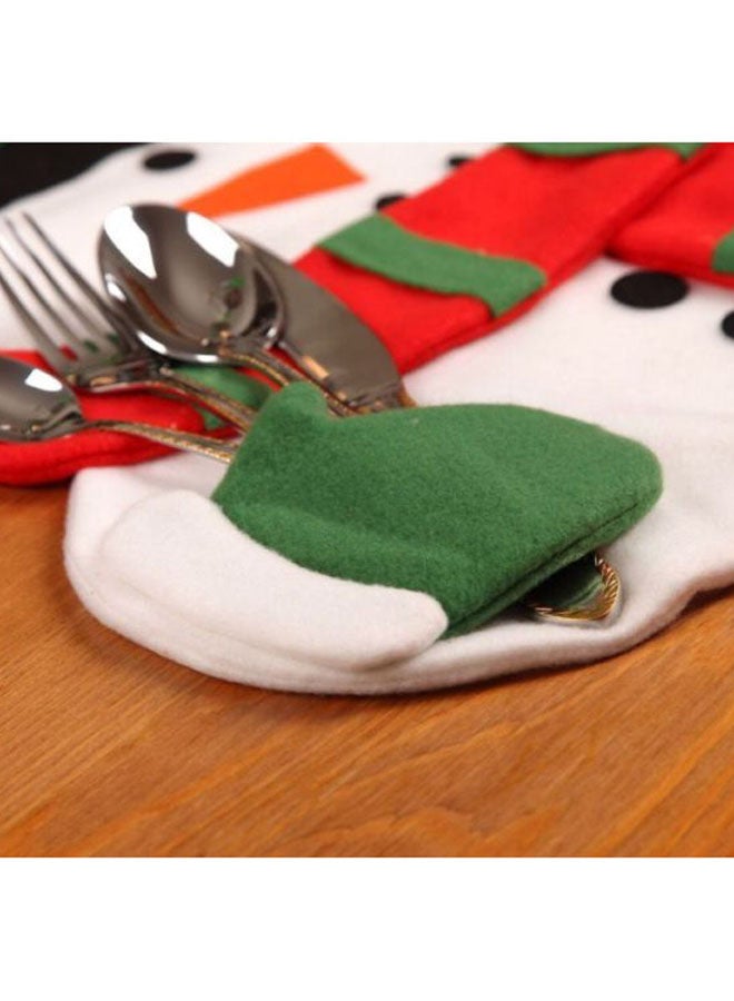 Beauenty Decorative Snowman Placemat White/Red/Green 36x40cm - Image 2