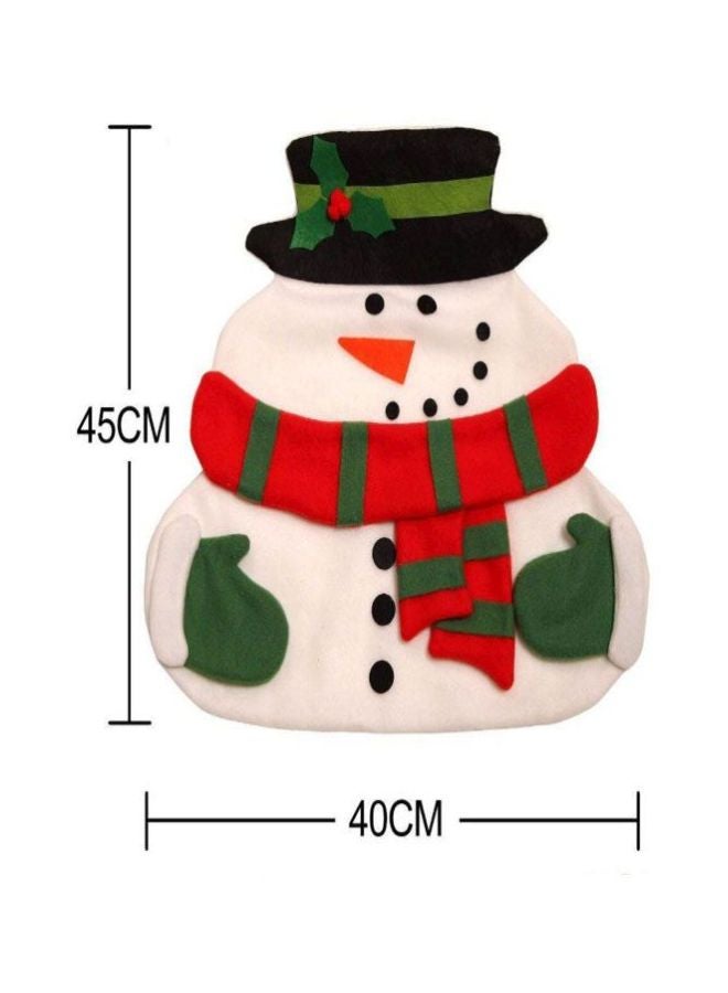 Beauenty Decorative Snowman Placemat White/Red/Green 36x40cm - Image 4
