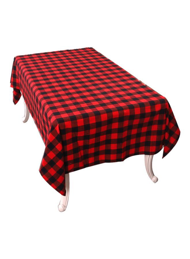 Beauenty Striped Decorative Tablecloth Red/Black 140x225cm - Image 1