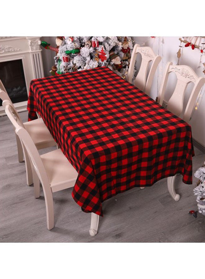Beauenty Striped Decorative Tablecloth Red/Black 140x225cm - Image 2
