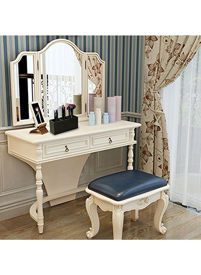 hblife Acrylic Makeup Brush Holder Black - Image 3