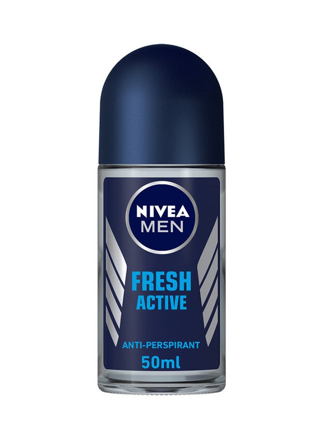 Nivea MEN Fresh Active, Antiperspirant for Men, Fresh Scent, Roll-on 50ml 50ml - Image 1