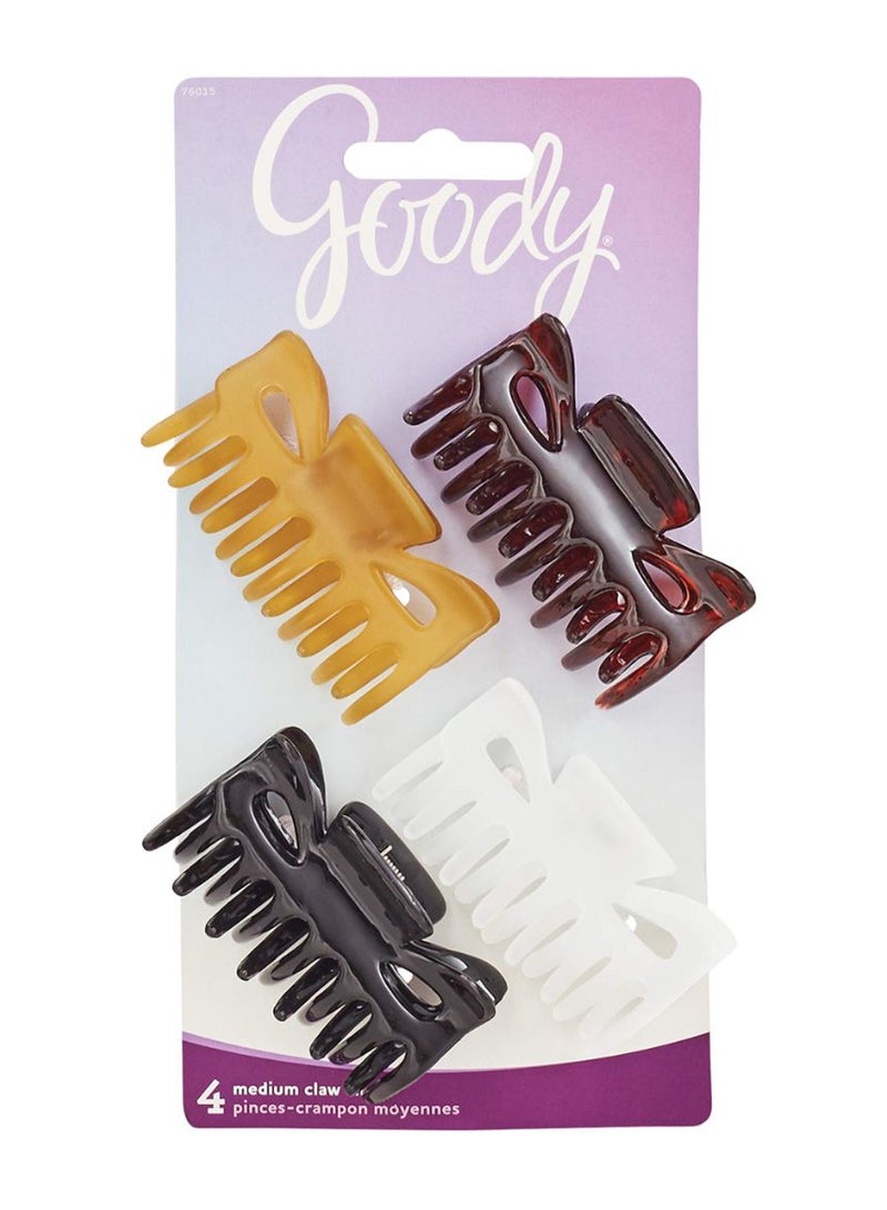 Goody 4-Piece Claw Hair Clip Set Multicolour - Image 1