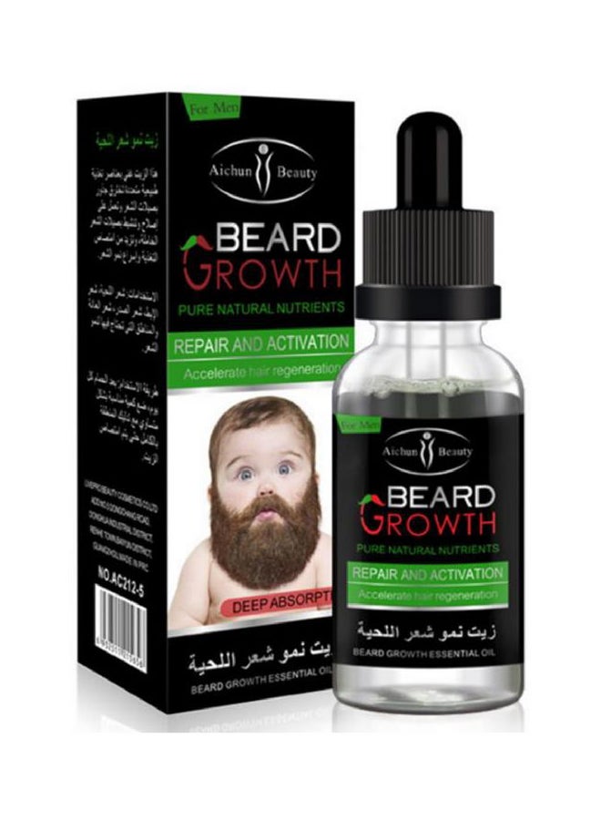 Aichun beauty - Beard Growth Pure Natural Nutrients Oil Clear 40ml - Image 1