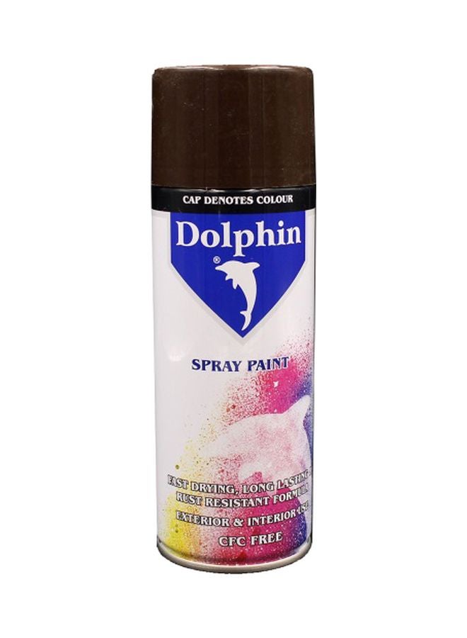 Dolphin Rust Resistant Spray Paint Black 280grams 