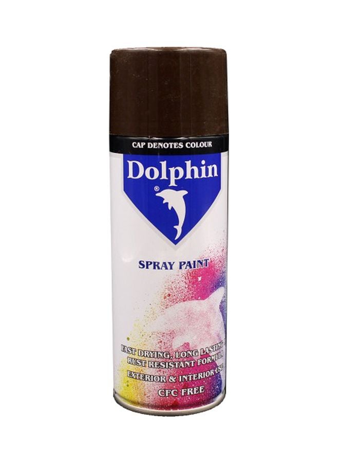 Dolphin Rust Resistant Spray Paint Brown 280grams 