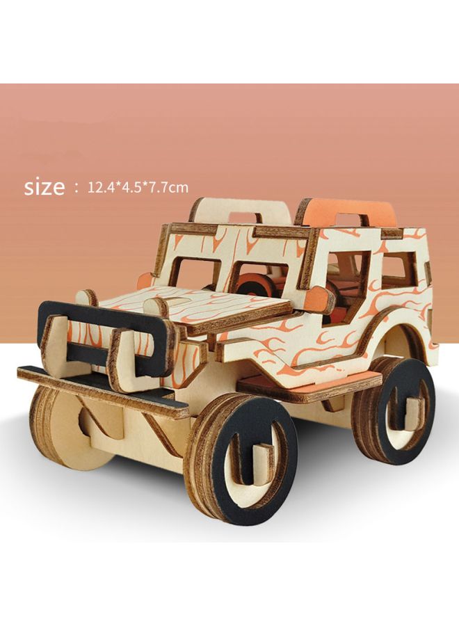 Beauenty Military Jeep Model 3D Puzzle 12.4x4.5x7.7cm  - Image 2