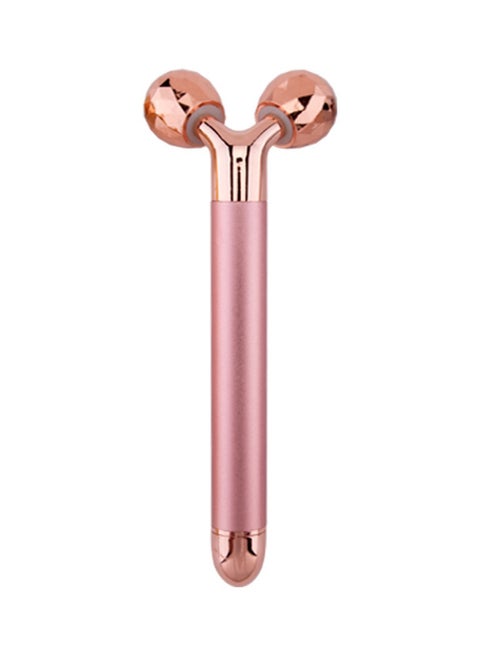 Golden Beauty Electric Face-Lifting Jade Massager Device Pink/Rose Gold 15.2cm