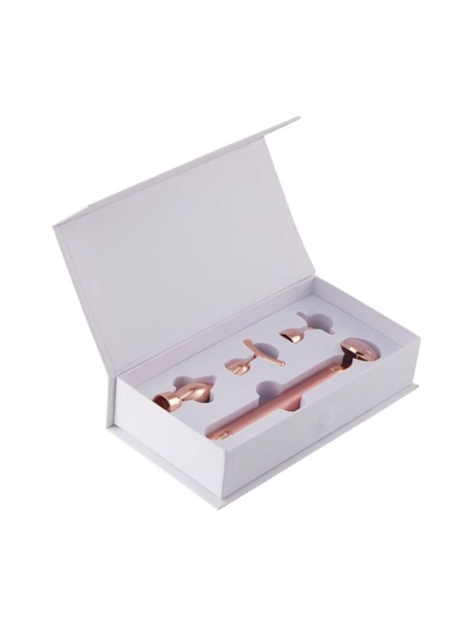 Beauenty - 4-In-1 Golden Beauty Electric Face-Lifting And Facial Massager Kit Pink/Rose Gold 15.5cm - Image 1