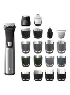 19-Piece Norelco Multigroom Series 7000 Grooming Set Silver/Black