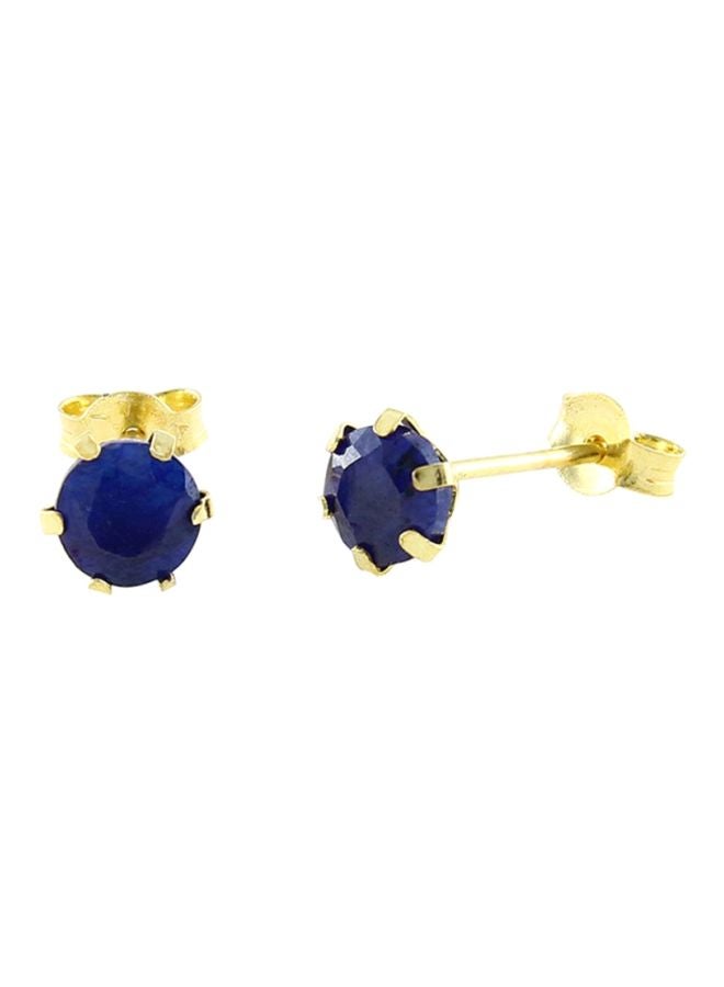 Vera Perla 18 Karat Gold Sapphires Earrings - Image 1